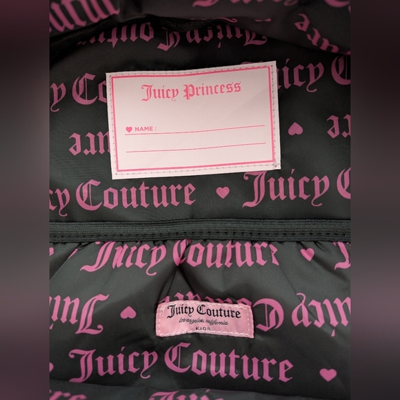 Juicy Couture Kids Leopard Print Gold Sequins Backpack/Knapsack/Carry Handle Bag - Picture 11 of 16